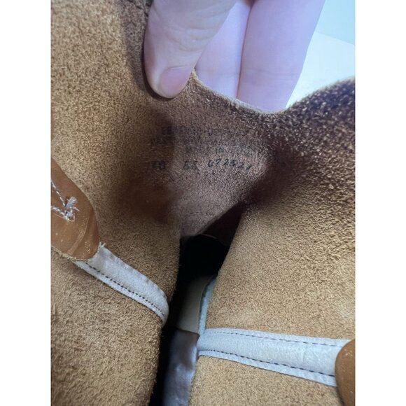 Vintage USA Made Leather Western Boots Vulcan Heel Handmade Quality Size 10 - Picture 7 of 8